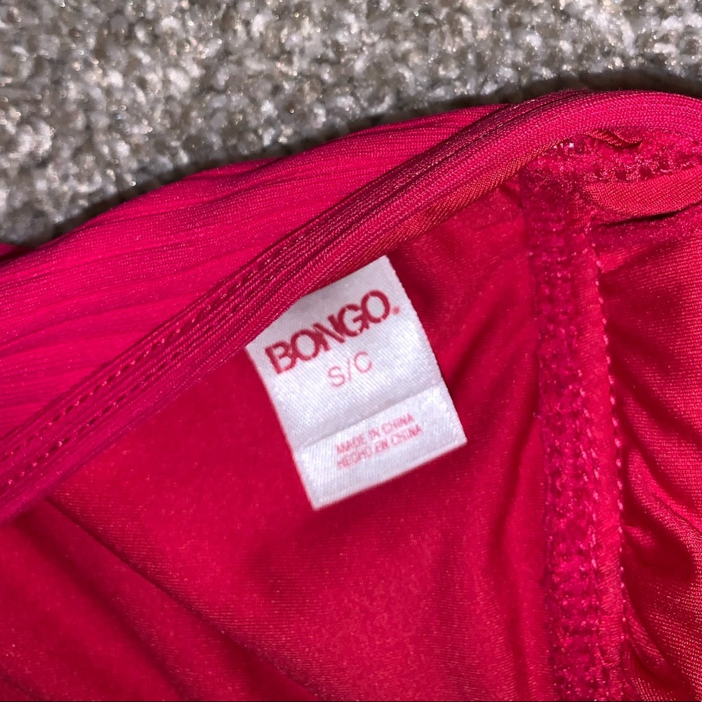 Bongo Pink / Red One Piece Laced Swimsuit size S - Picture 11 of 12